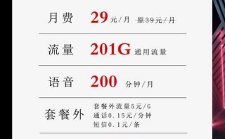 联通的手机卡流量套餐，联通29元201G+200分钟沧亚卡
