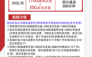 电信凝风卡 39元月租200G流量+600分钟语音【大流量大语音】