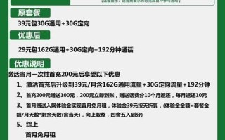 广电双久卡29元包162G通用+30G定向+192分钟通话 广电双久卡29元包162G通用+30G定向+192分钟通话