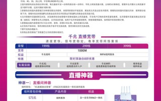 5G超级直播199元套餐