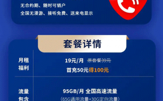 移动新夏卡 19元月租享65G通用+30G定向【实惠套餐】