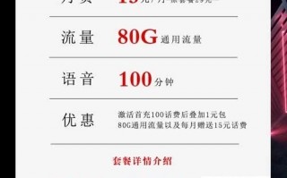 联通小沧卡15元80G+100分钟【爆款两年15月租】