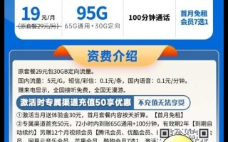电信星都卡：19元畅享95G流量+100分钟+12个月视频会员