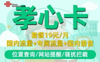 联通孝心卡定向流量包含哪些app？